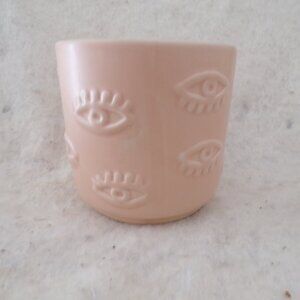 Flower Pot Planter Garden Eyes Eyelashes Unique